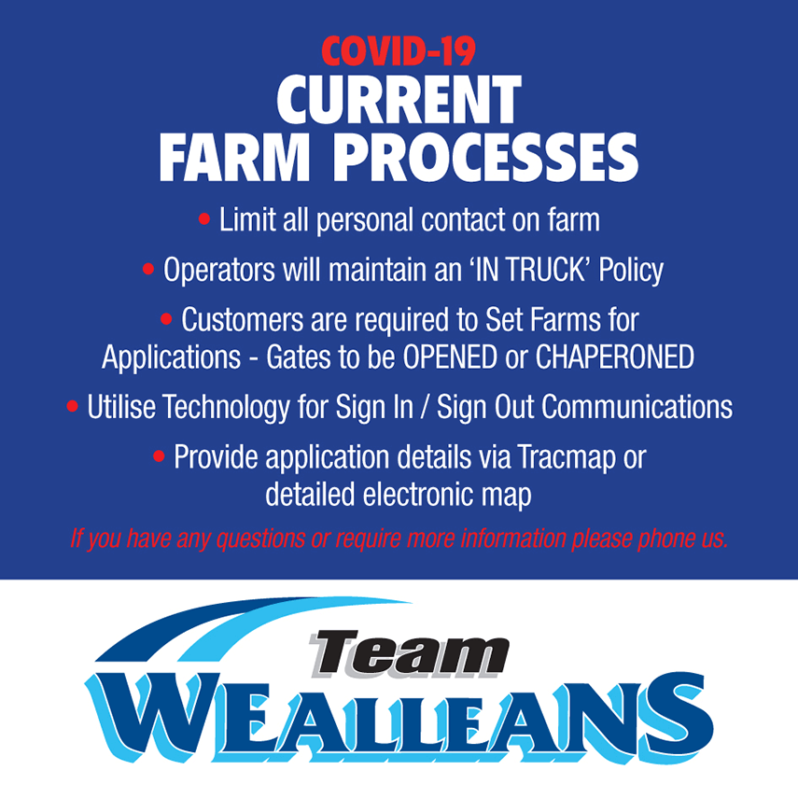 wealleans covid-19 farm process